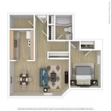1x1 SM 1501 floor plan