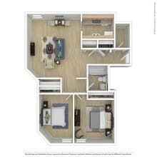 2x1 303 floor plan