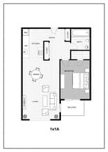 1x1 305 floor plan