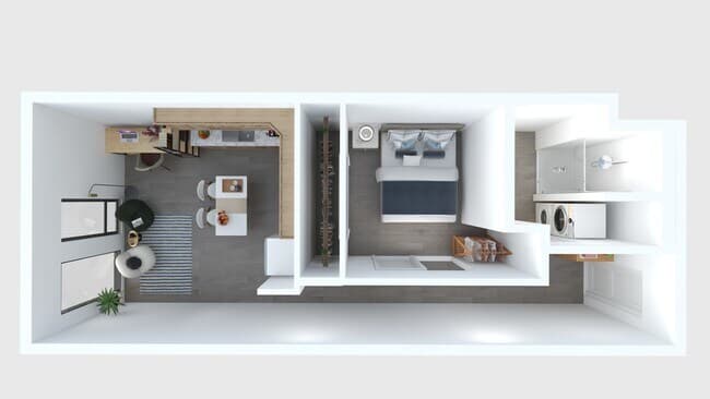 1 Bed E.1 - MFTE, Utilities Included 308MFTE floor plan