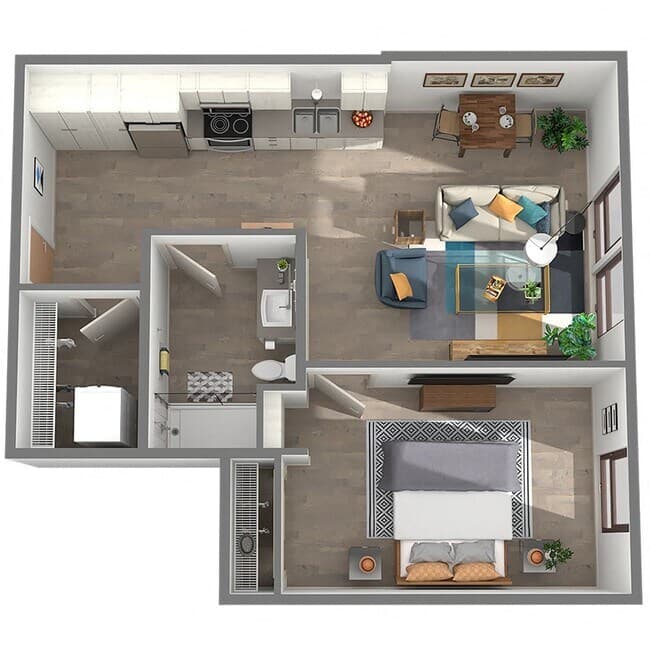 1X1U-8 1806 floor plan