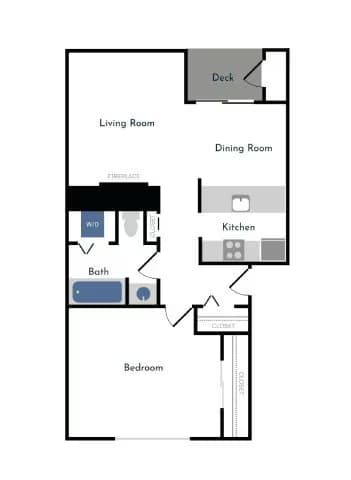 1x1 A 02206 floor plan