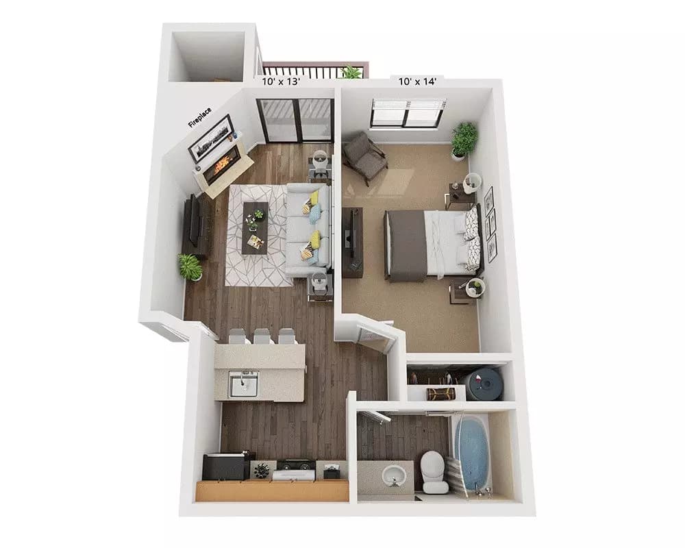 Plan A1B C101 floor plan