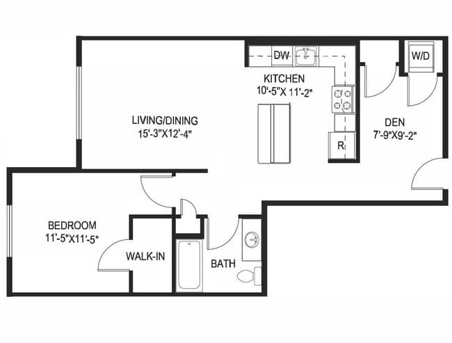 A6D - Without Balcony 00N-825 floor plan