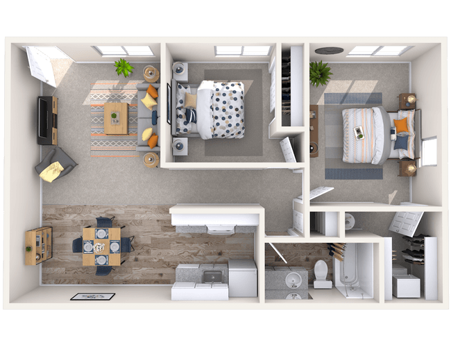 2x1 floor plan