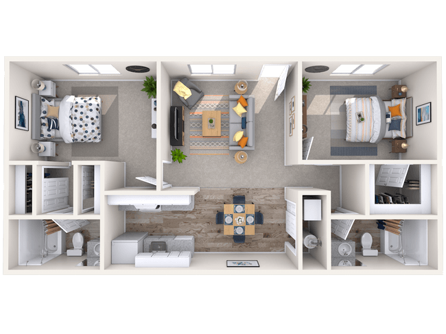 2x2 floor plan