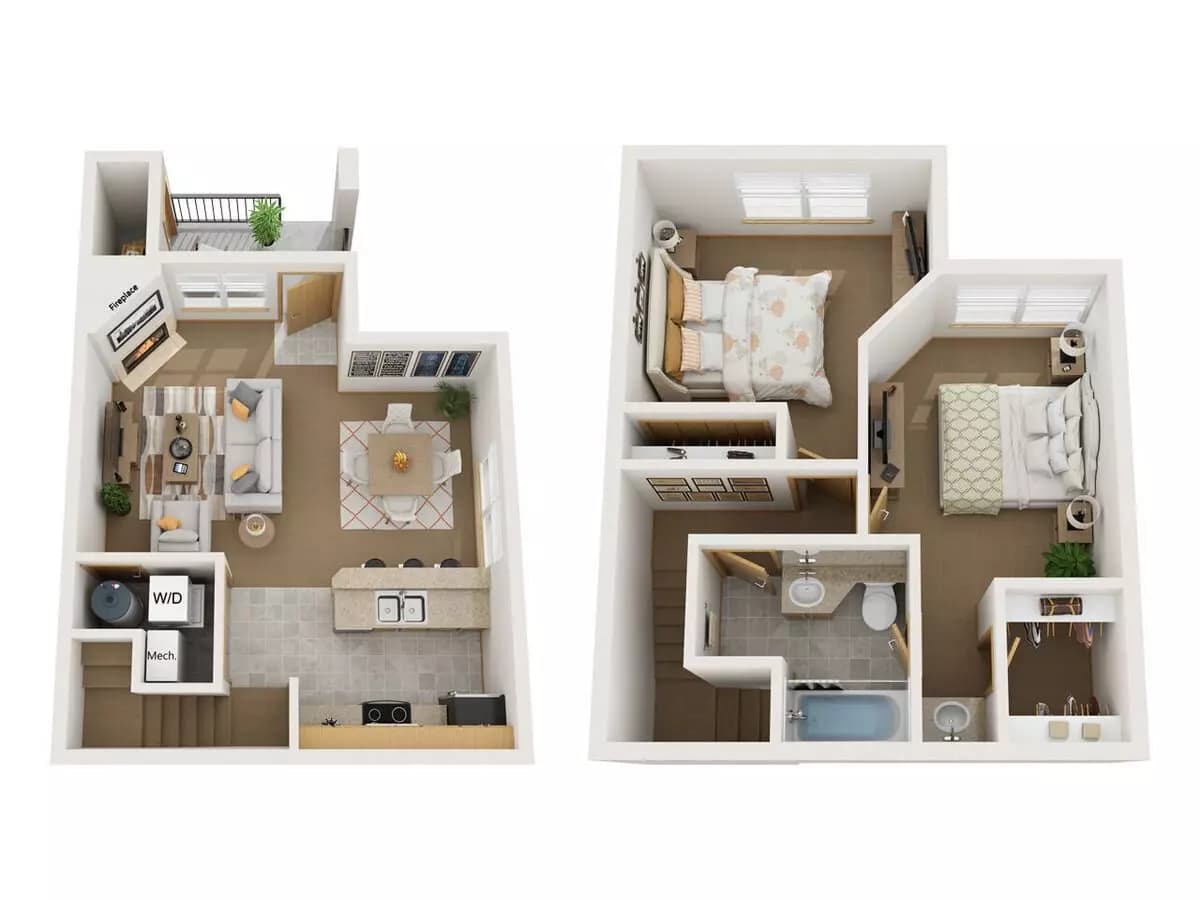 2x1 202 floor plan