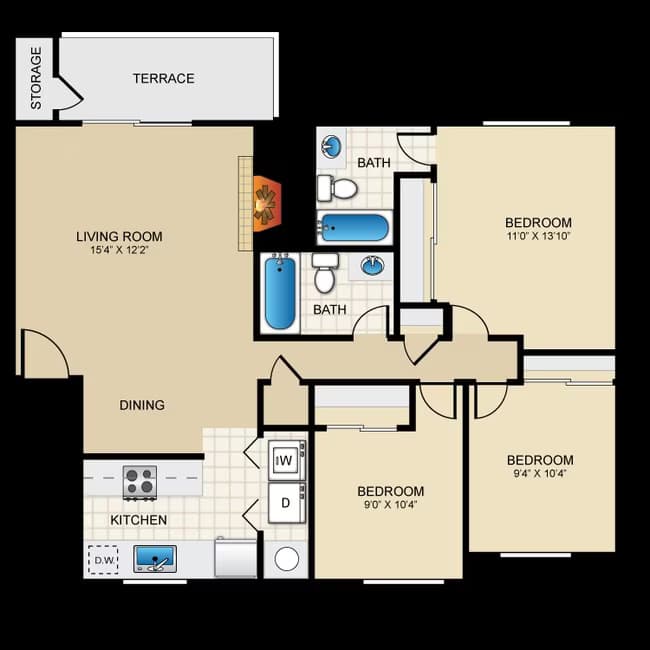 Magnolia 3x2 M203 floor plan