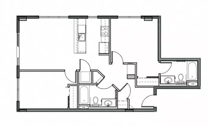 2x2 C 318 floor plan