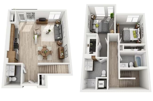Two Bedroom B2.5ATH-CL2 A-211 floor plan