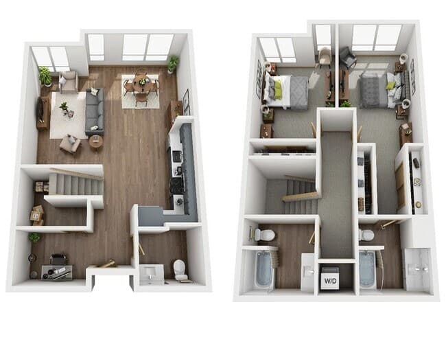 Two Bedroom B2.5CTH-CL1 4-311 floor plan