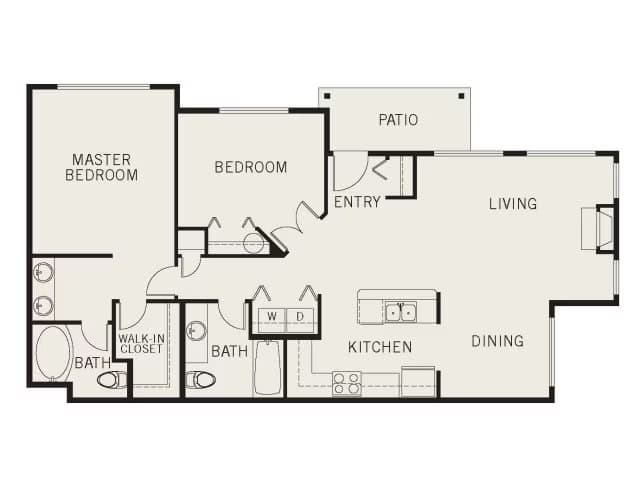 Emmons 2x1 W/D Renovated Plus R110 floor plan