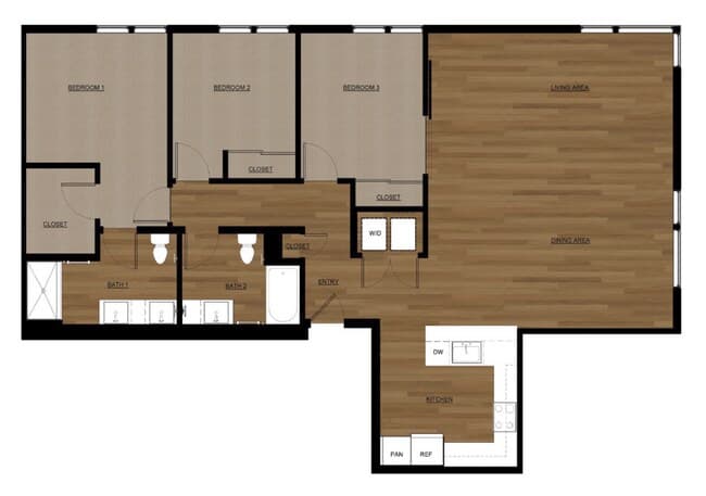 3x2 - A 308 floor plan