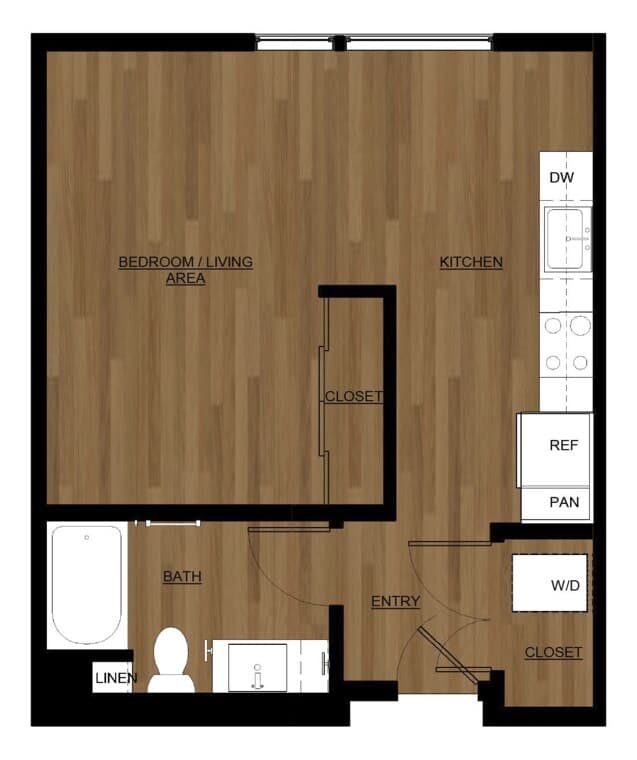 Studio 207 floor plan
