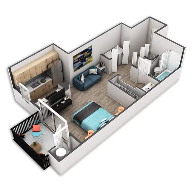 Clay Platinum 1-411 floor plan