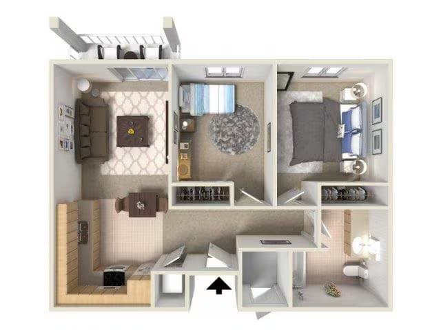 Plan C | Age 55+ 222 floor plan