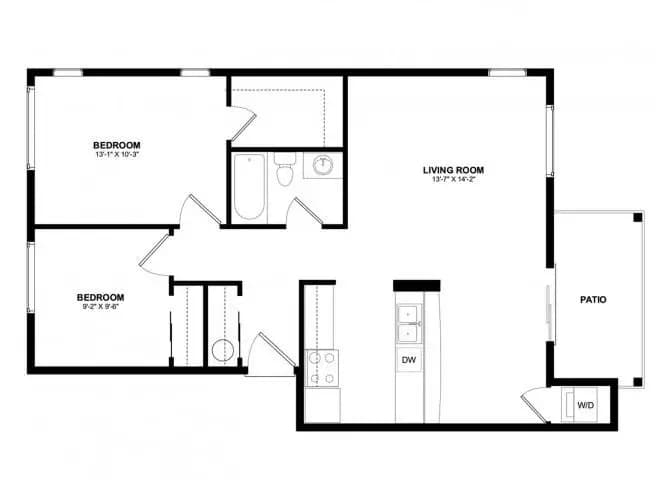 Unit J13 J13 floor plan