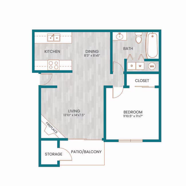 1x1r C110 floor plan