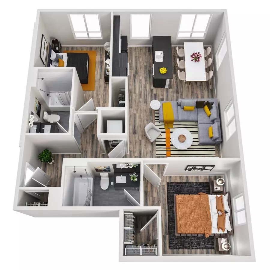 2x2 MFTE 426 floor plan