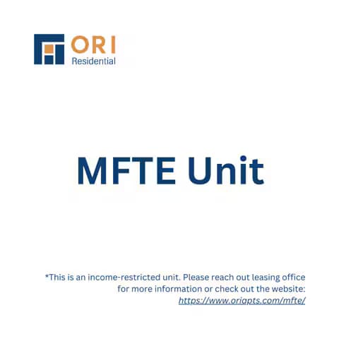 1 Bed B MFTE APPLICANTS ONLY 417MFTE floor plan