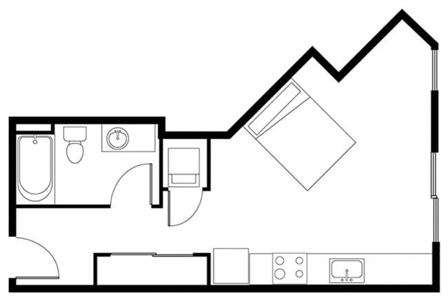 Studio D 813 floor plan