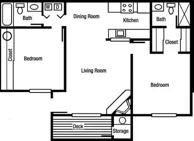 Oak floor plan