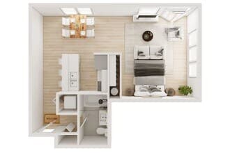Studio 4765-2A floor plan