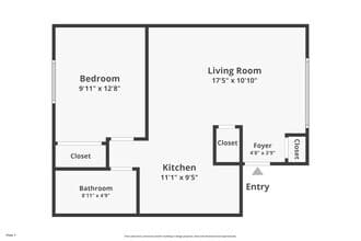 1 Bedroom L27 floor plan