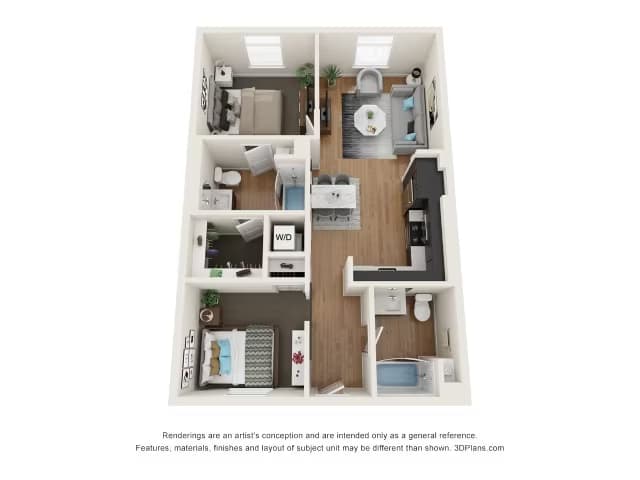 Two Bedroom MFTE B320 floor plan