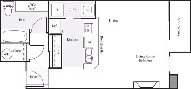 Studio - M 103 floor plan