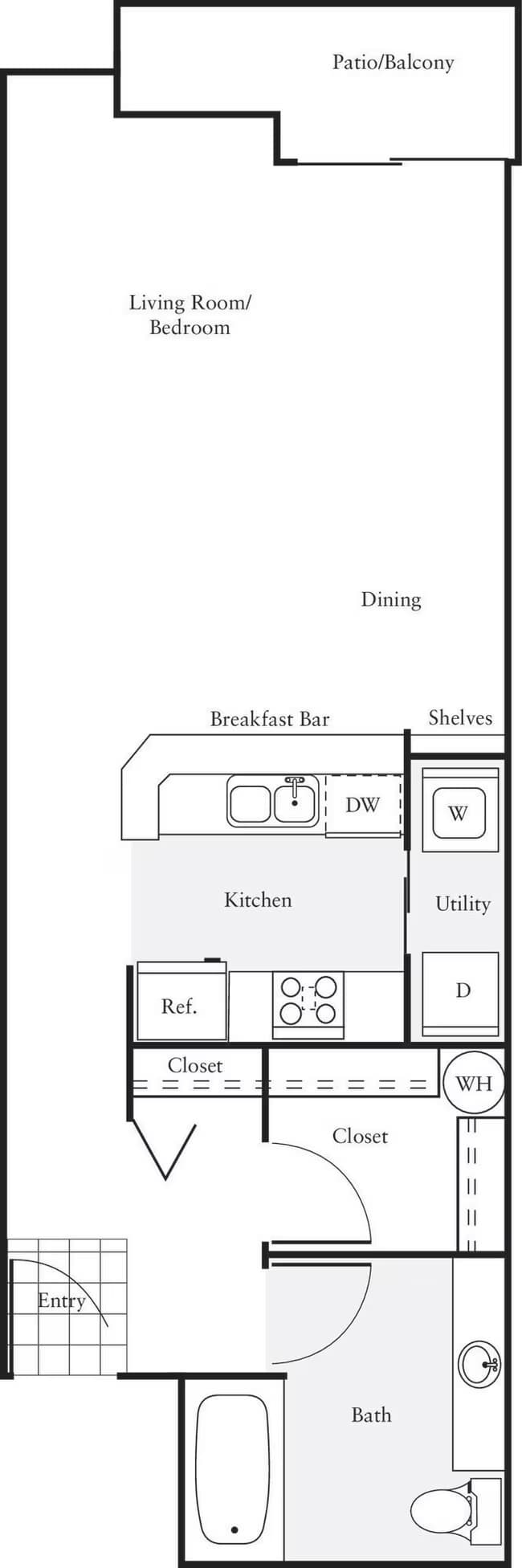 Studio - O 315 floor plan