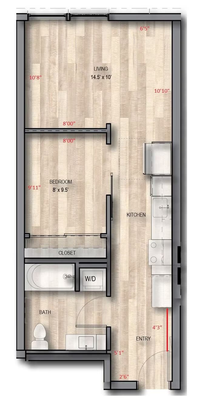 A2.1 611 floor plan