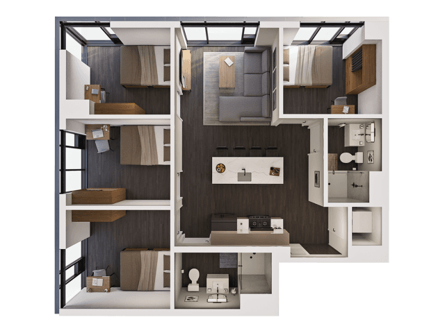 4 Bedroom A Private floor plan