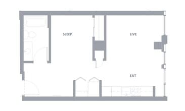 1x1 D Open MFTE 0314 floor plan