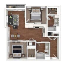 Two Bedroom B2 4-202 floor plan