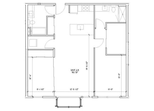 B2/B4 Flat 422 floor plan