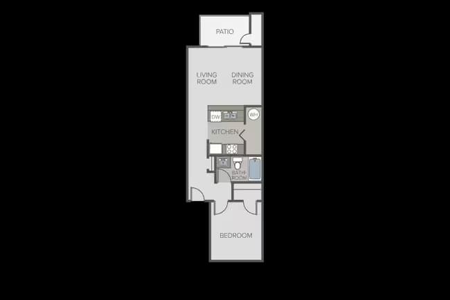 Plan 1B BB103 floor plan