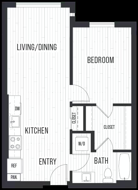 1B 344 floor plan