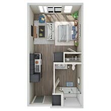 Studio - H floor plan
