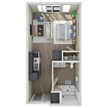 Studio - I floor plan