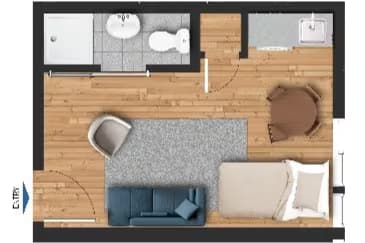 Coho 308 floor plan