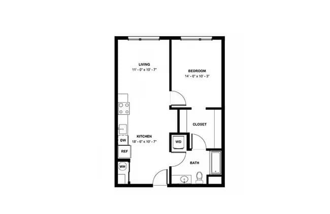 1-1A J203 floor plan