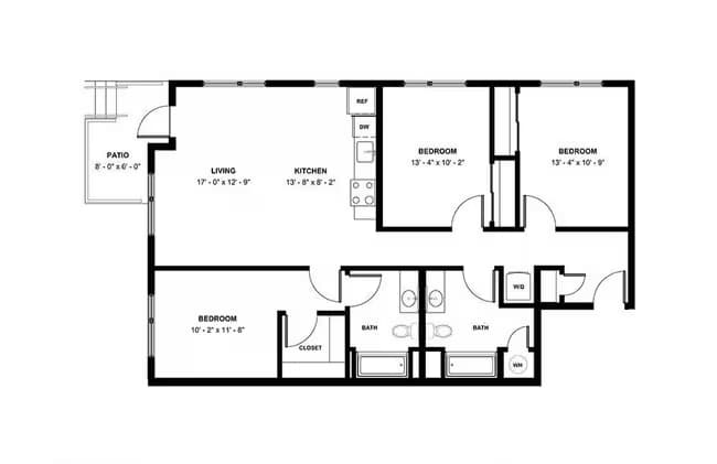 3-2A H302 floor plan