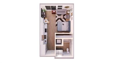 Studio 437 floor plan
