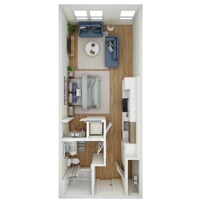 Studio - e1.1 603 floor plan