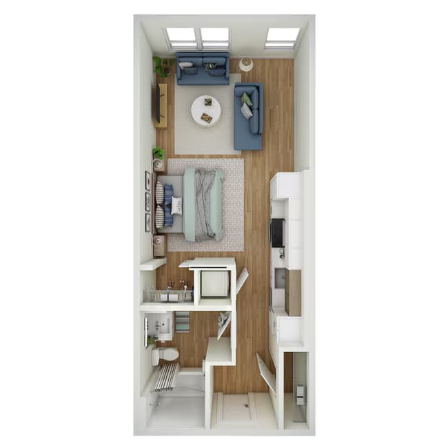 Studio - e2.1 602 floor plan