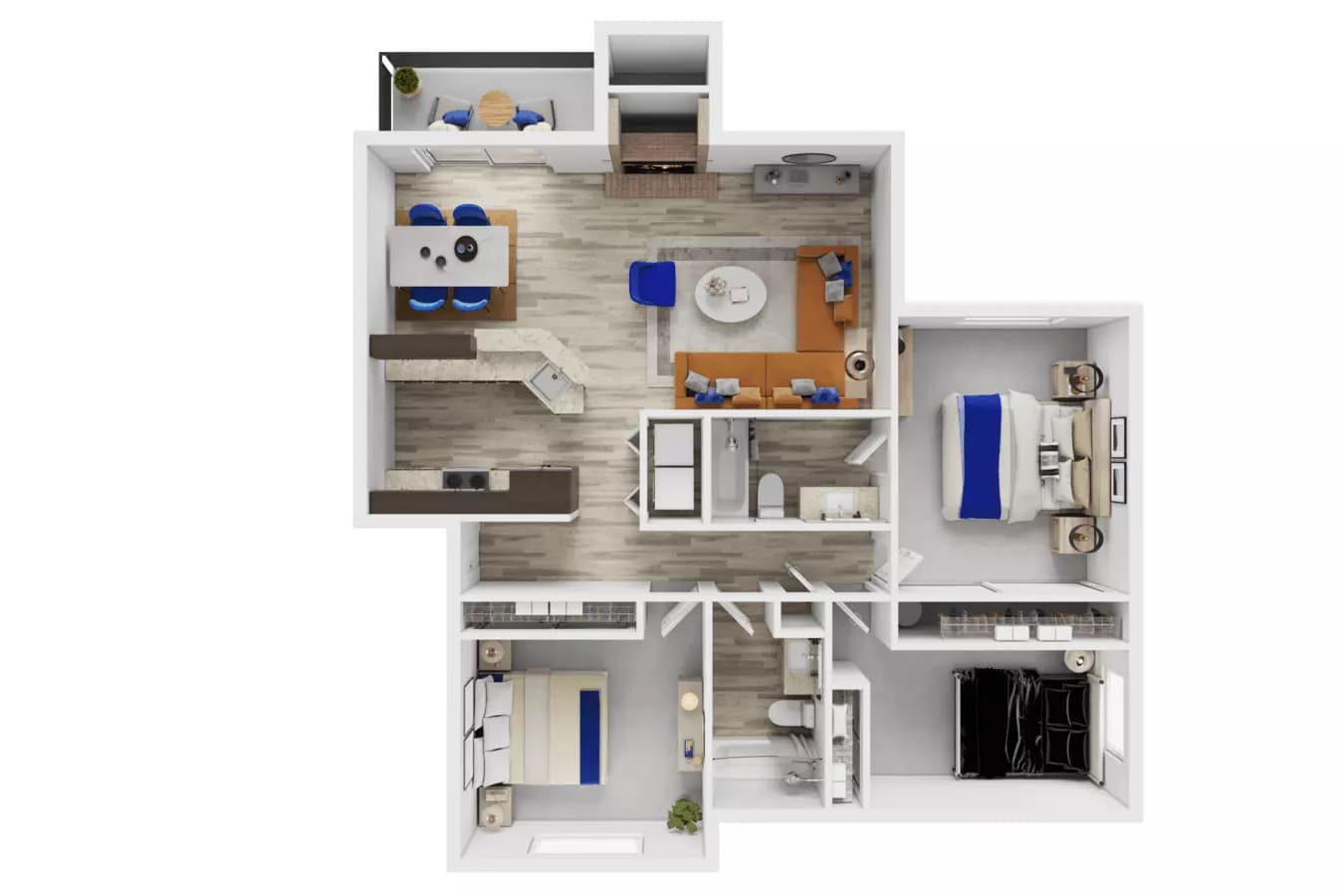 3x2 Lyon Creek J-201 floor plan