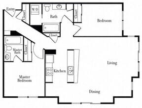 507 Two Bedroom 118A floor plan