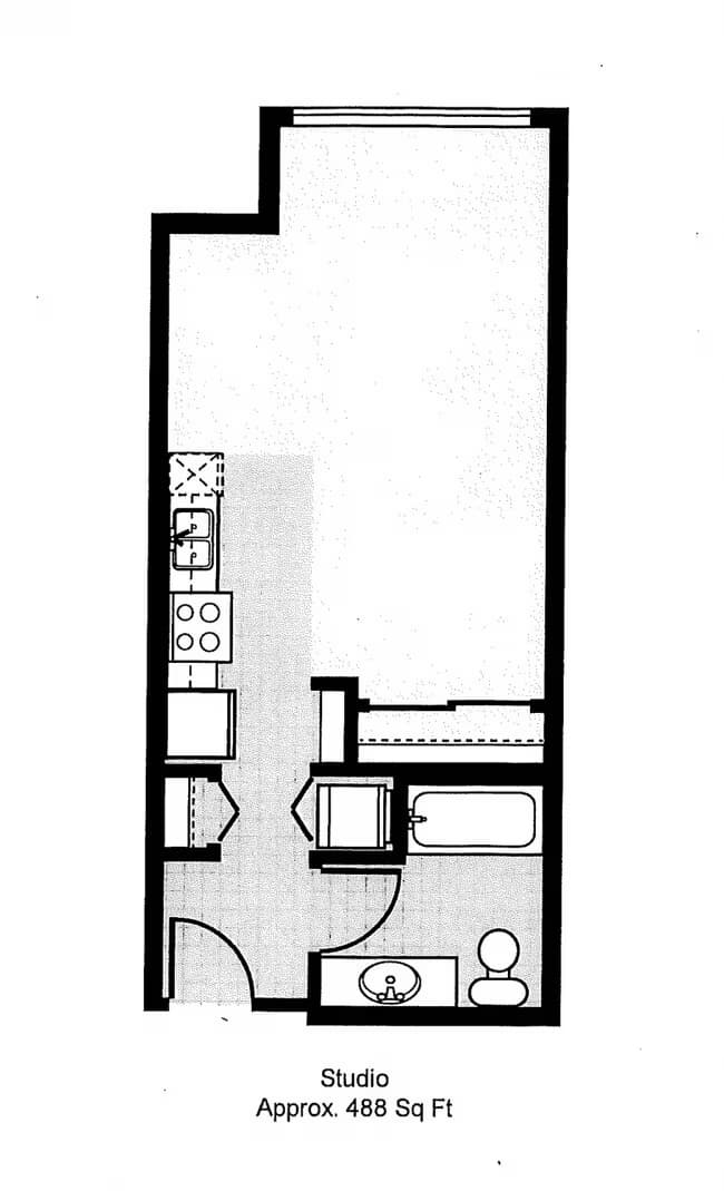 Studio MFTE 121 floor plan