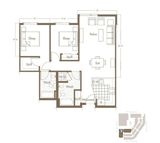 B11 3-521 floor plan